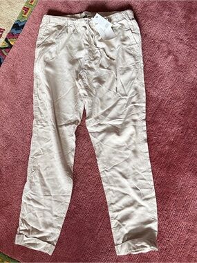 Joie Edana Pants NWT $228 Size Small Pelican Color with Pockets